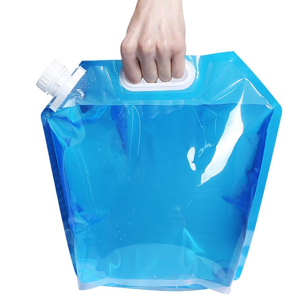Foldable Water Bag For Outdoor Riding Water Storage For Travel And Mountaineering Emergency Portable Plastic Bag