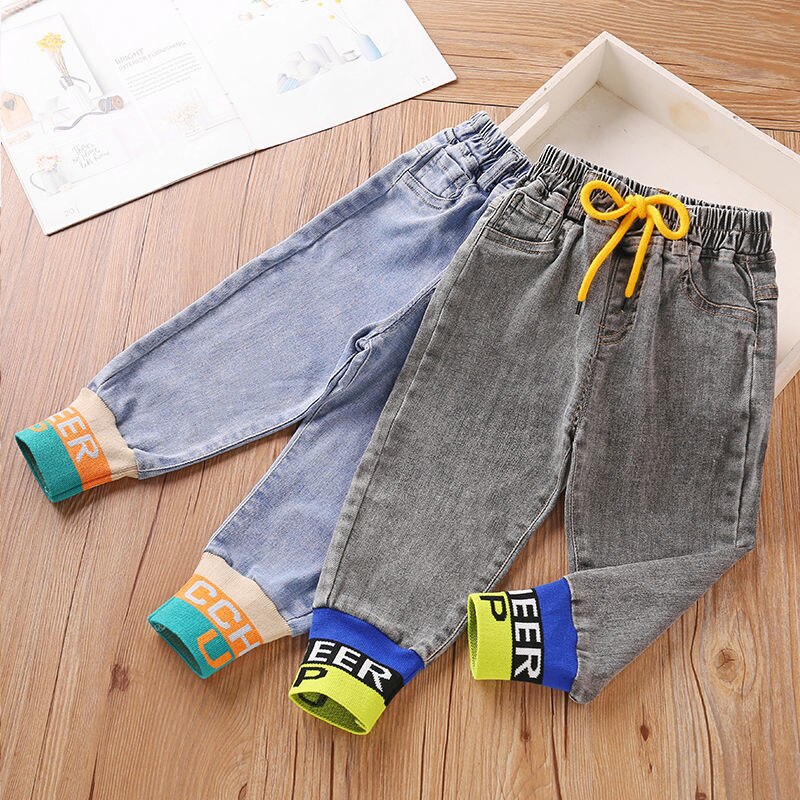 Jean de Jogging en coton pour bébés garçons de 2 à 6 ans, pantalon d'automne décontracté