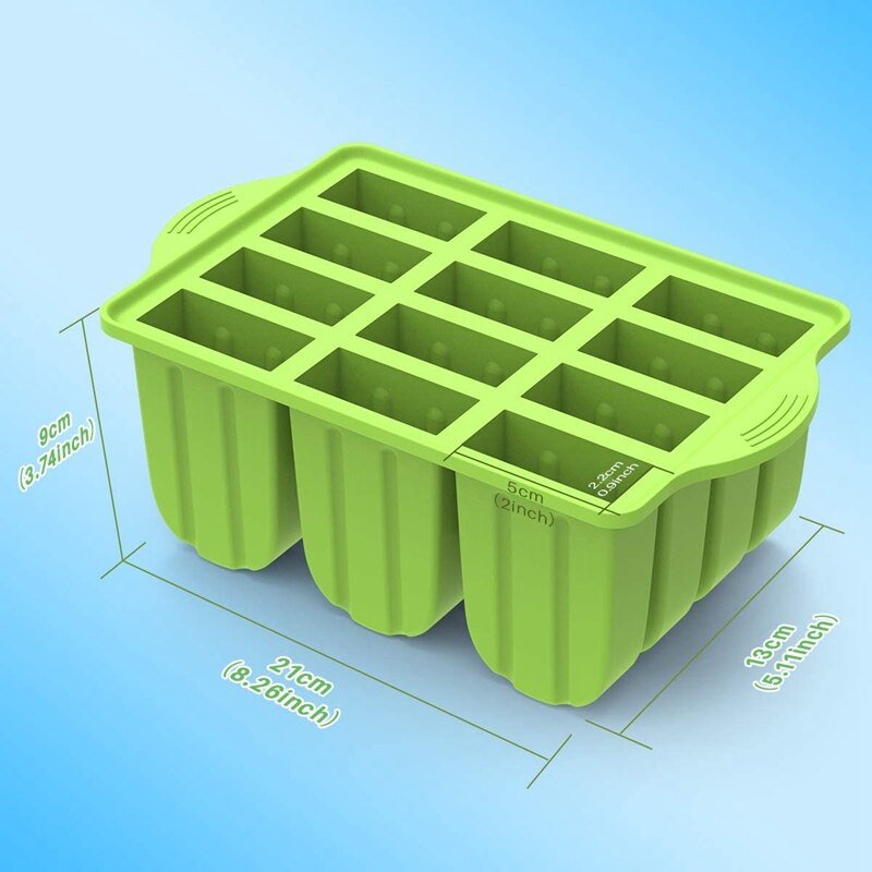 Silicone Popsicle Mold,Frozen Popsicle Mold Maker for Popsicle Ice Cream DIY,with 50PCS Popsicle Sticks Popsicle Bags