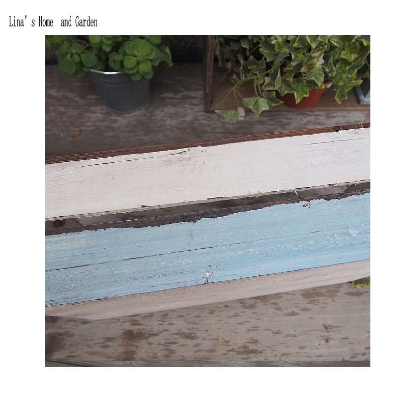 distressed painted handmade solid small decor wood crate