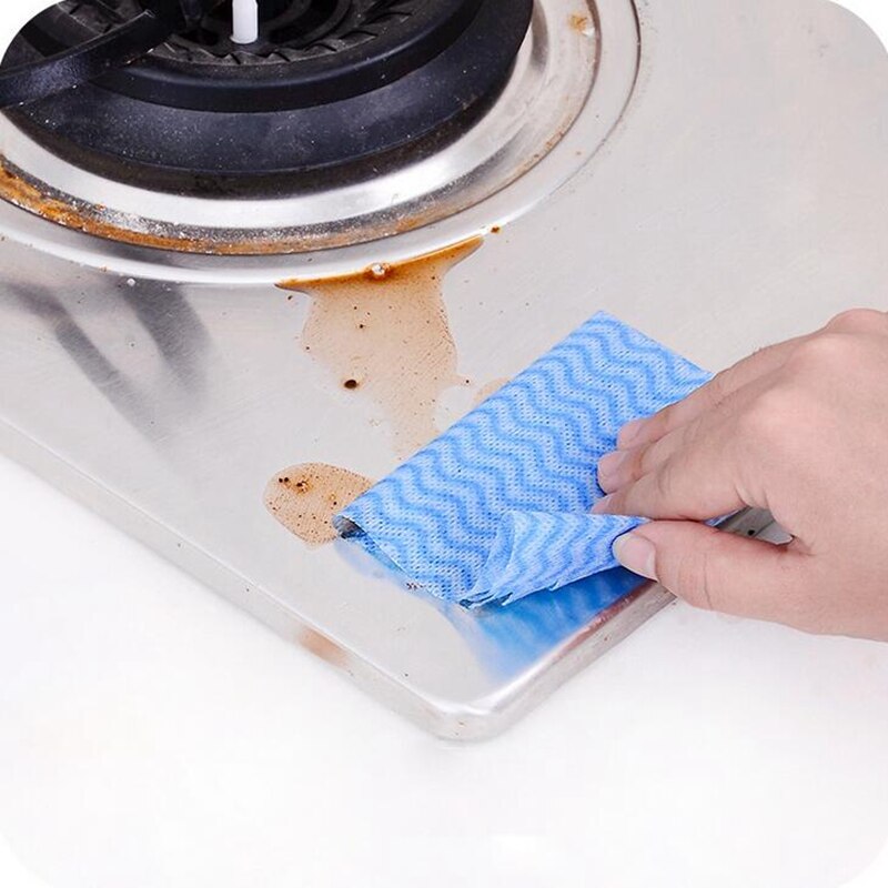 80PCS Kitchen Cleaning Cloth Rags Wiping Scouring Pad Dishcloth Bathroom Washing Cloth