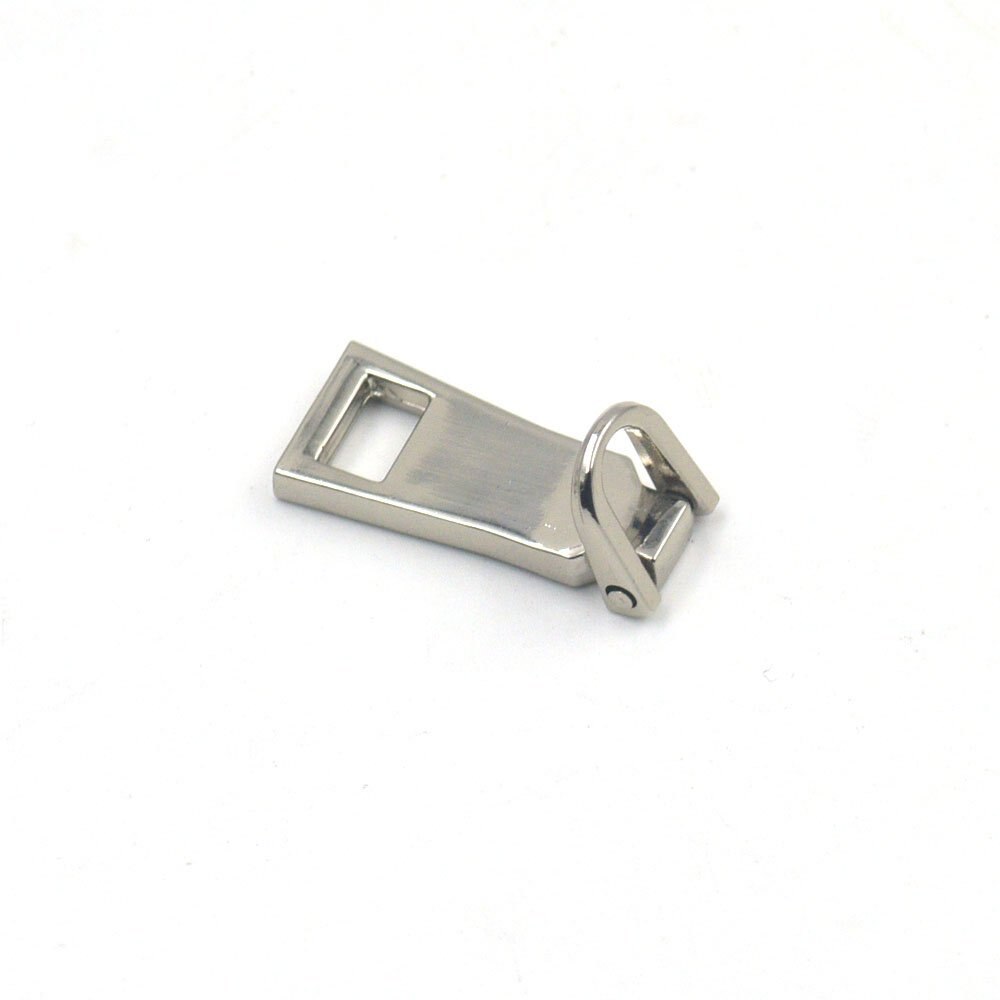10 Pcs #5 Zipper Fixer Repair Pull Tab Instant Kit Pants Replacement Molded Slider: Nickle
