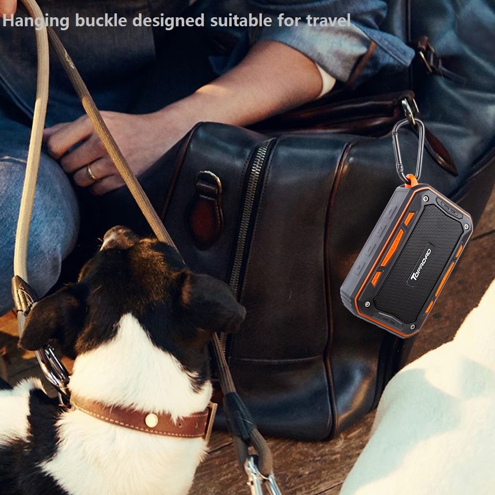 TOPROAD Tragbare IP67 Wasserdichte Bluetooth Lautsprecher draussen Sport Reiten Klettern Fahrrad Lautsprecher Unterstützung Freisprechen TF FM Radio