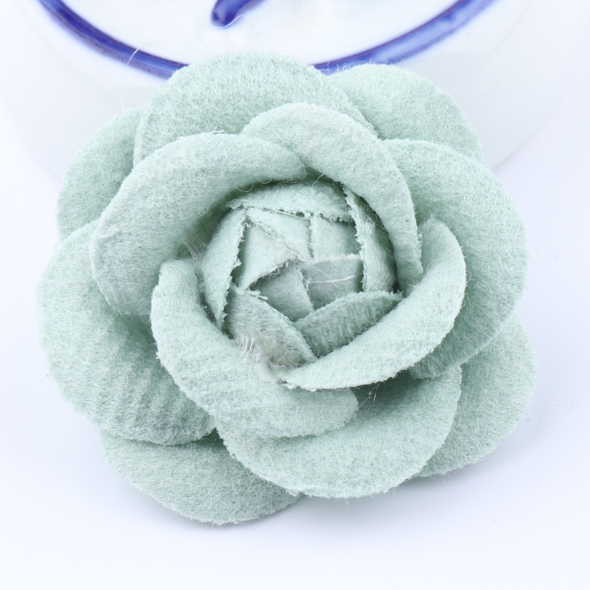 5x Kunstige Blomster 4cm - Rose Hoveder DIY til Hårpynt og Sløjfer