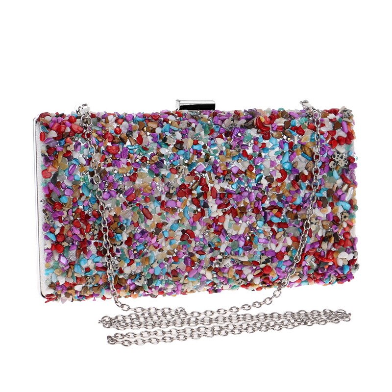 Bröllop diamant kvinna väska clutch väska multicolor kristall handväskor sling paket mobiltelefon ficka matchande väska plånbok handväska