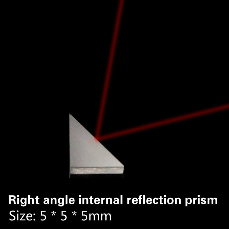 5X5X5mm Coating Right Angle Prism Optical Components Glass for Precision Optical Instruments Total Reflection Prism