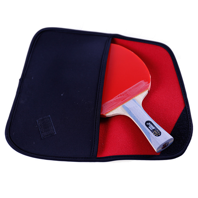 DHS Tischtennisschläger 6-Stern Hurrikan 8 Tinarc Gummi 6002 mit Tasche, Tischtennisschläger für Sport und Fitness, Tischtennis-Ausrügestochen