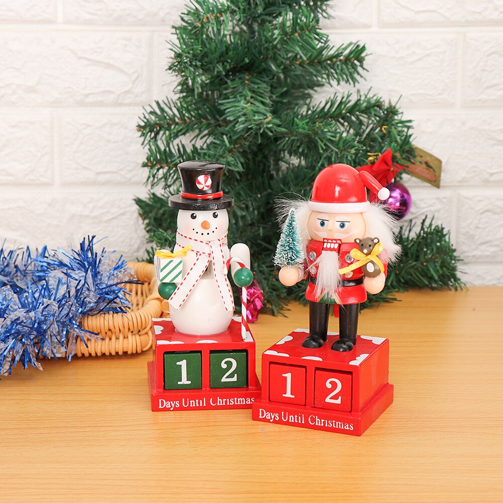 Christmas Wood Christmas Advent Calendars Christmas Decorations for Home Xmas Ornament