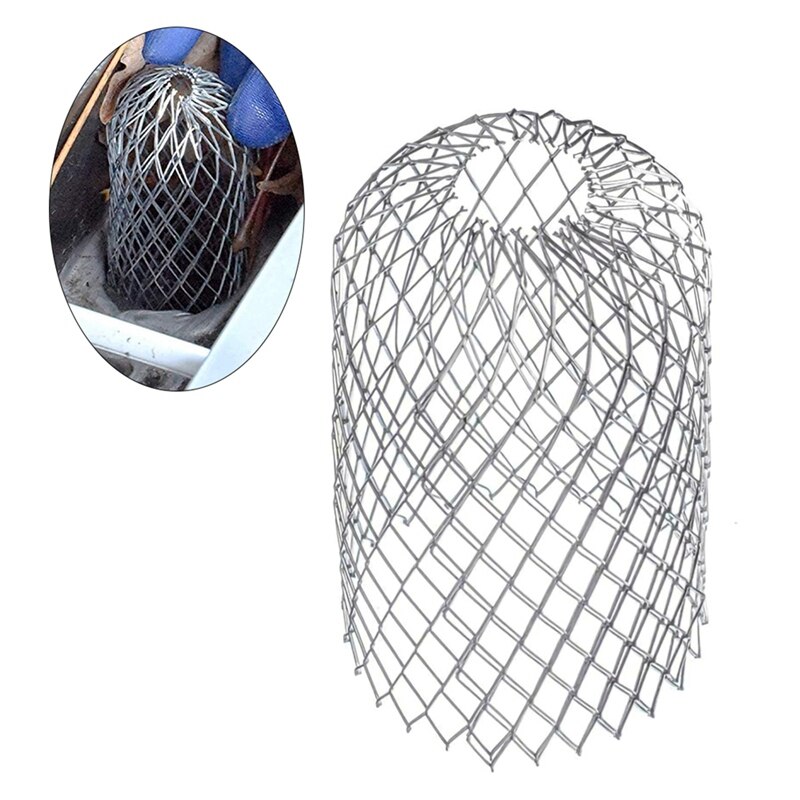 3 szt. Osłona rynny dachowej filtry 3 Cal rozwiń aluminiowy filtr siatkowy przeciwblokujący odpływy liści gruzu spustowy pokrywa z siatki