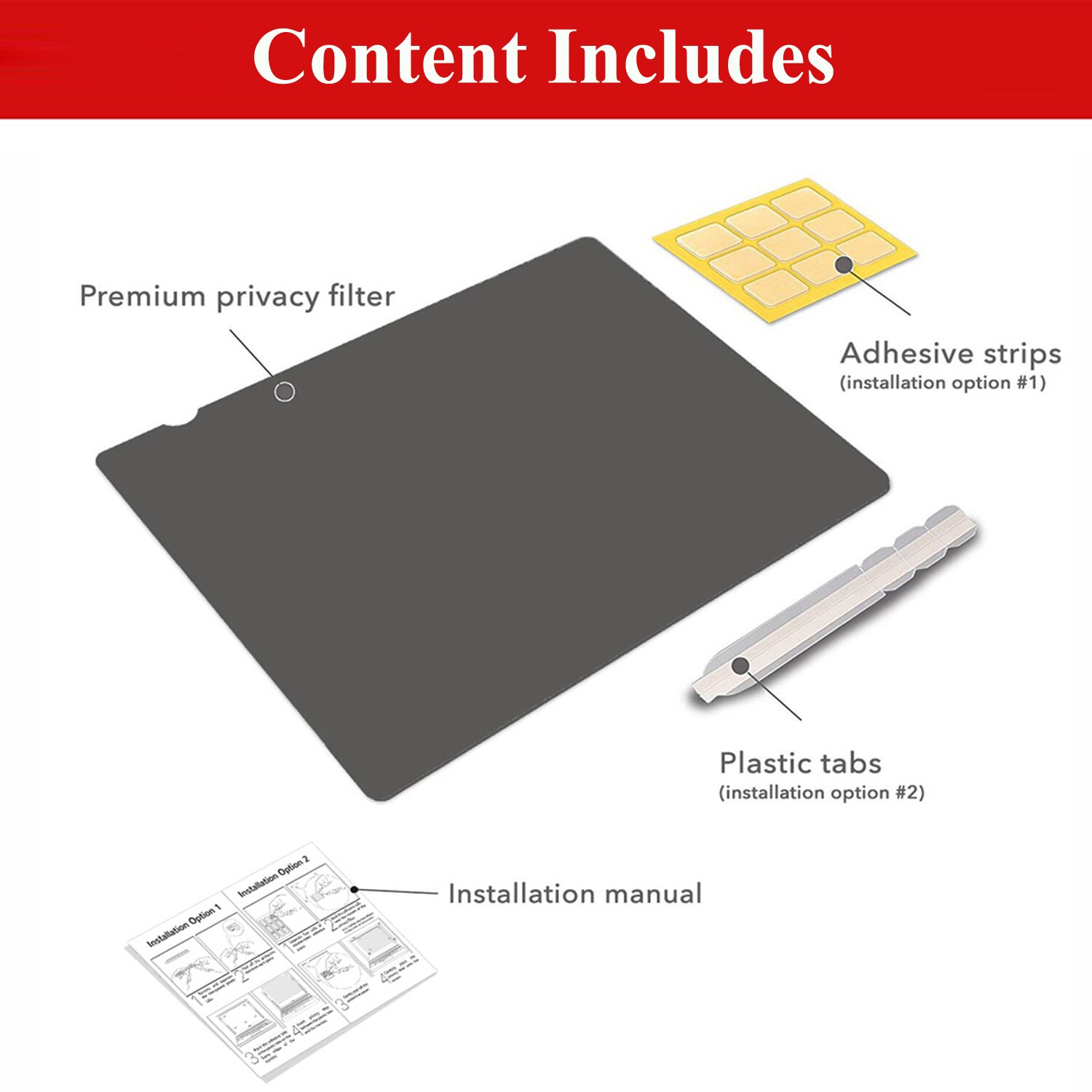 17 inch Anti-Glare Laptop Privacy Filter Screen Protector Film for Computer Monitor Standard Screen 5:4 Aspect Ratio