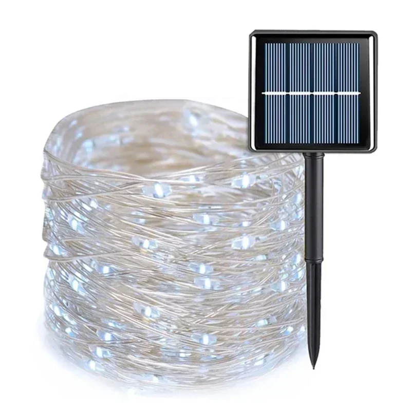 Solar Rope Lights Waterproof LED Light Rope Solar String Lights Outdoor for Patio Pool Landscape Christmas Tree Decorations: moon blue / 11-15W