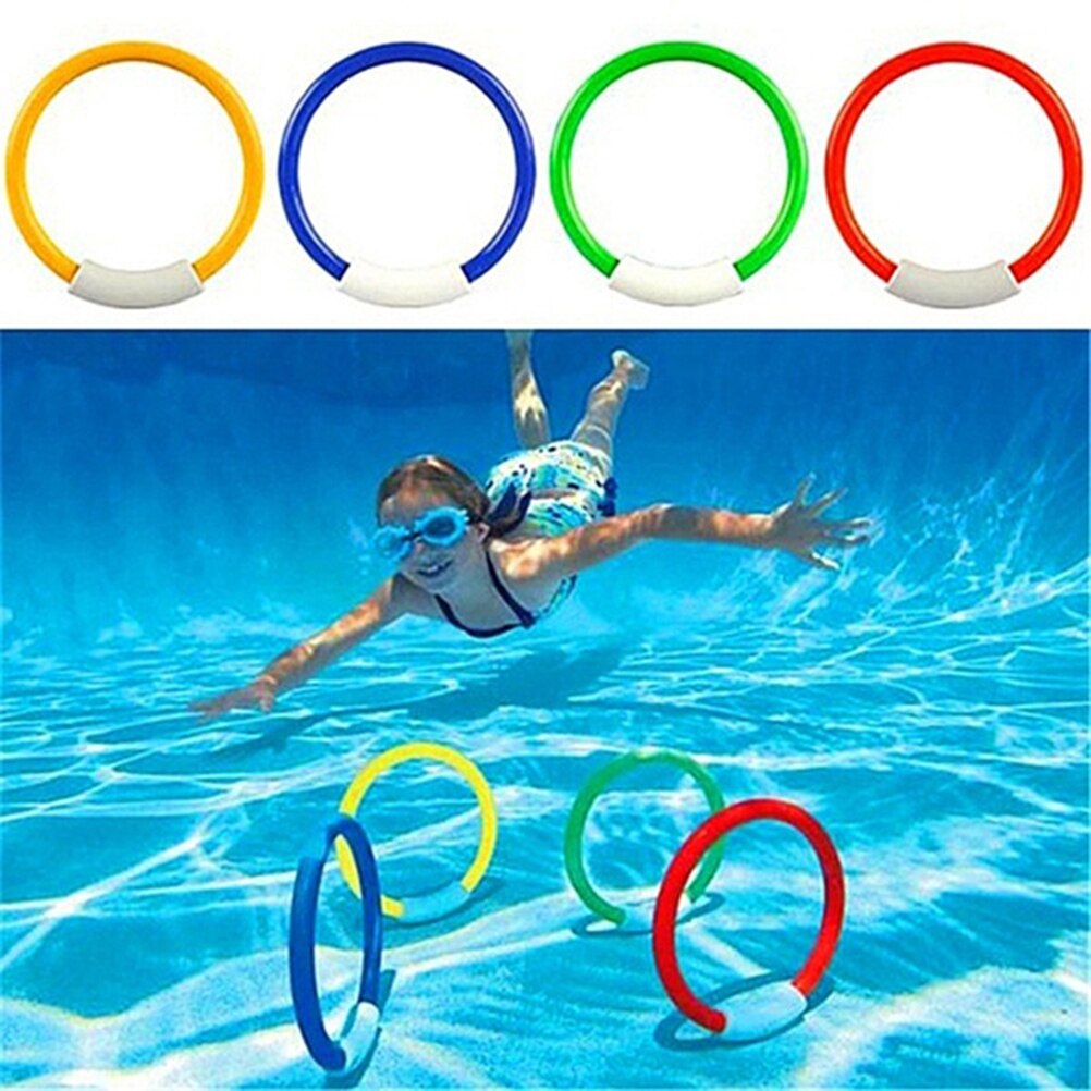 4 Teile/paket Art Art Schwimmbad Unterwasser Tauchen Ringe Spielzeug Unterwasser Schwimmen Schwimmbad Tauchen Sommer Strand Wasser Spielen Spielzeug #20: Ursprünglich Titel