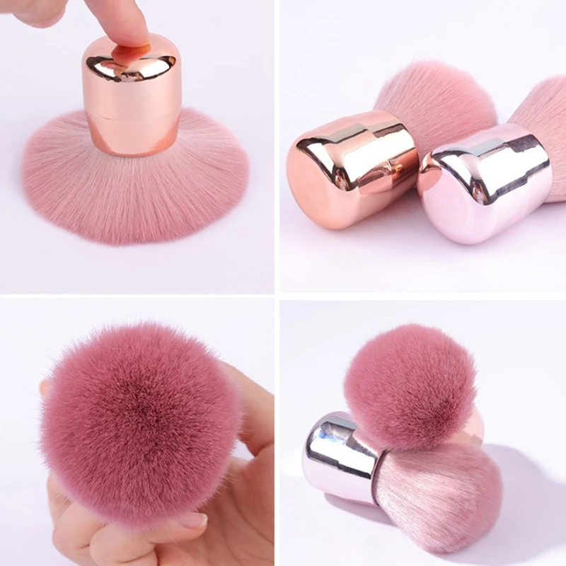 1 Stück Profis NäGel Kunst Pilz Pinsel runde Farbe Gel Staub reinigung machen-hoch Pinsel Manikübetreffend Zubehör Ausrügestochen Werkzeuge