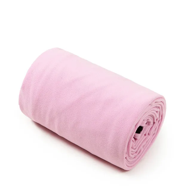 Saco de dormir portátil ultraligero de forro polar - Forro cálido para acampar y viajar al aire libre - Accesorios deportivos: Rosa