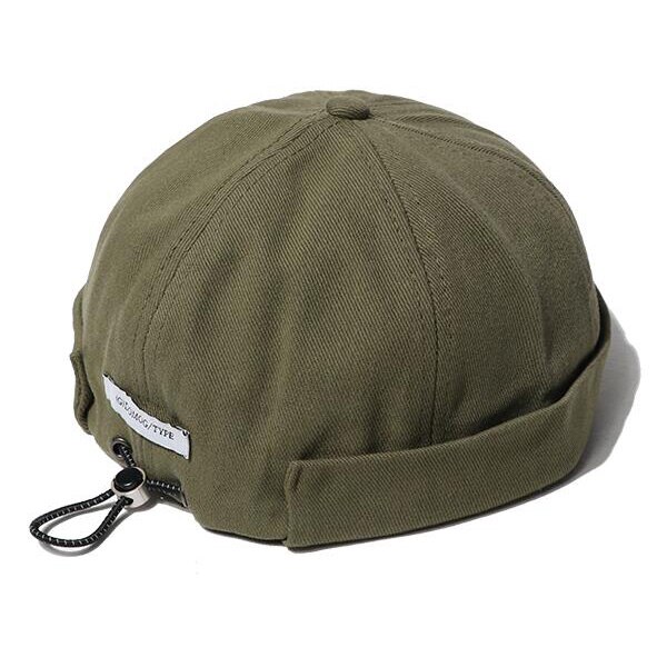 Hip hop cap mænd street casual docker sailor biker hat skullcap loop beanie brimless cap women pumpkin beanie gorra hatte: Grøn
