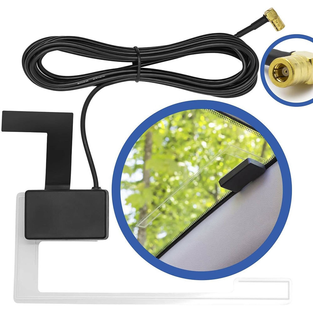 DAB Disc Antenna Active Radio Adapter Accessories Easy Installation for Car Vehicle GDeals