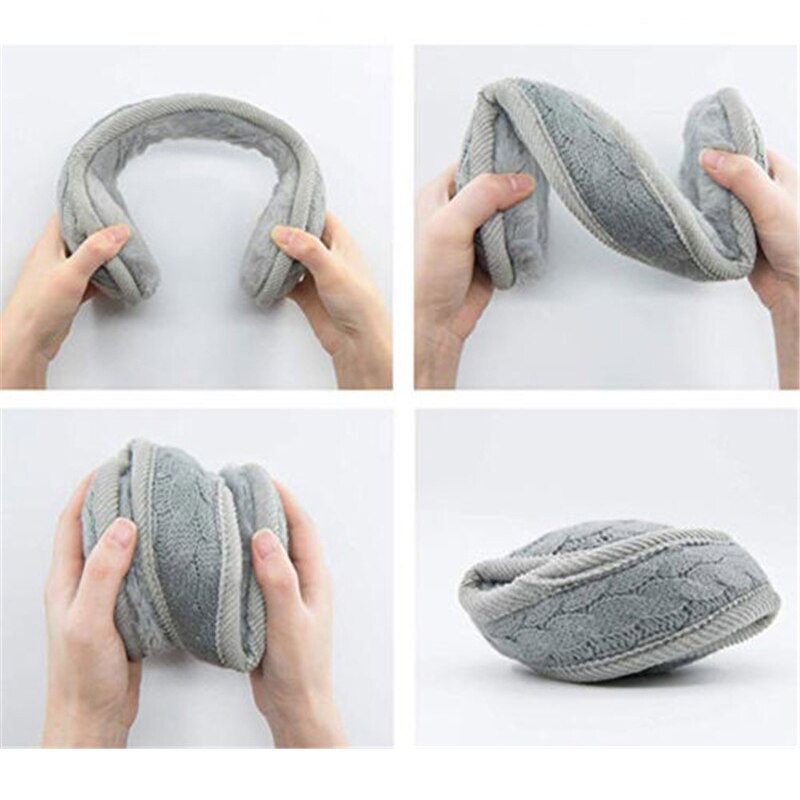 Adult Men Women Fur Headphones Winter Warm Headphones Cute Plush Winter Earmuffs Headphones For Women Ear Cover Ear Flap Muffs