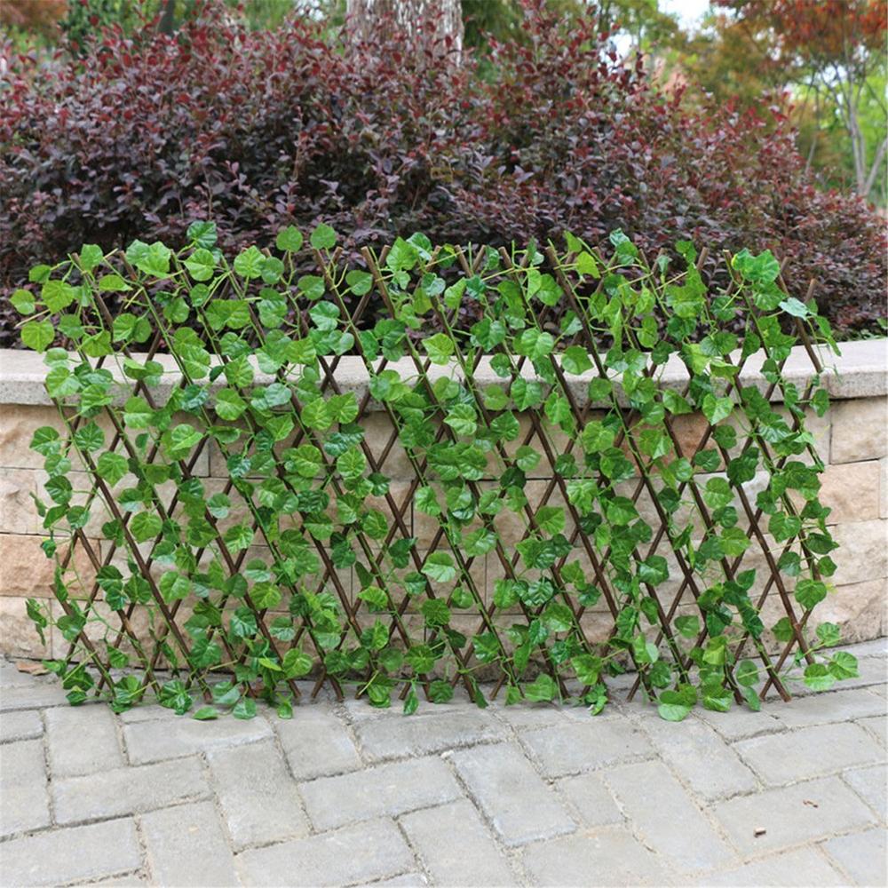 Artificial Garden Plant Fence UV Protected Privacy Screen Outdoor Indoor Use Garden Fence Backyard Home Decor Greenery Walls: grape leaf