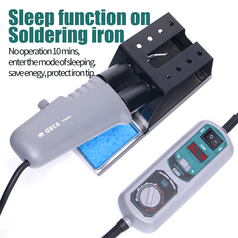YIHUA 938D Portable Tweezers Soldering Station 110V 220V Soldering Iron Station Chip Desoldering Kit Set SMD Welding Equipment