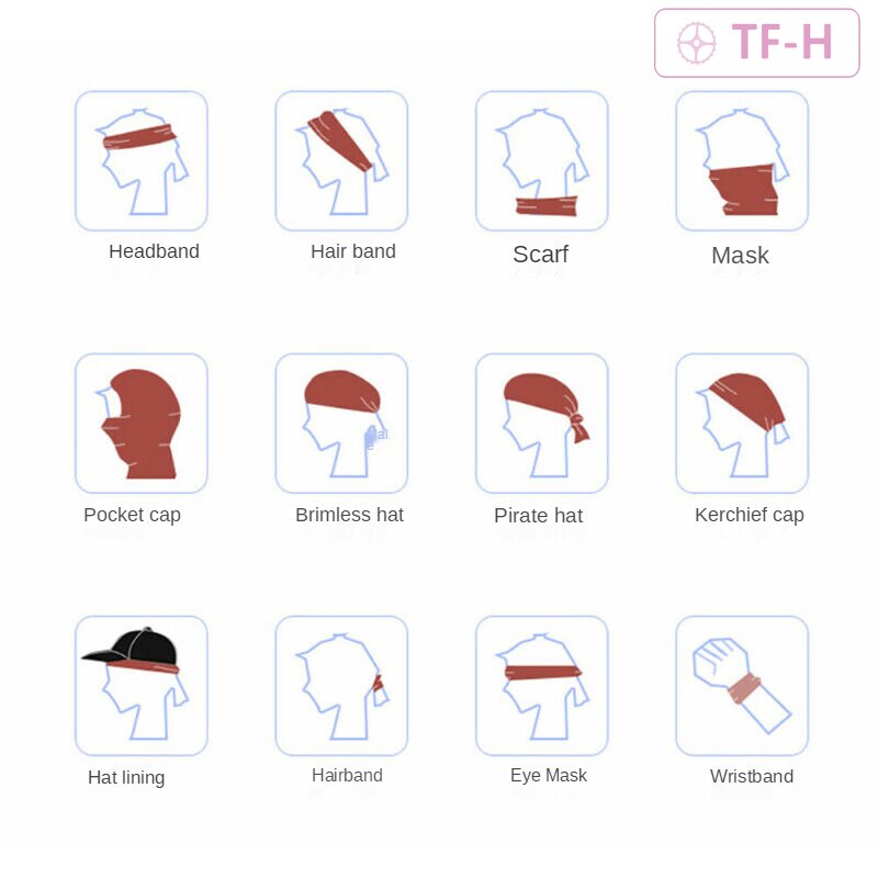 Multifunctionele Sjaal Sneldrogende Outdoor Riding Hood Hoofddoek Sjaal Gezichtsmasker Neck Gaiter Kraag Leger Polsband Oogmasker Hoofdband