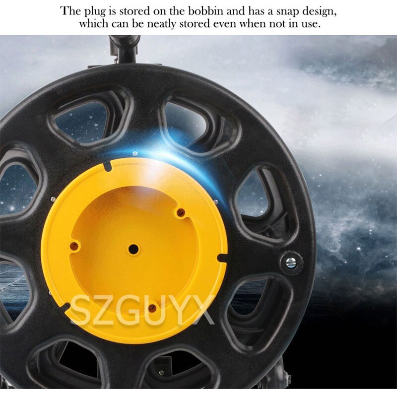 Manual receive and put spool reel Signal line power cord spool reel Mobile fiber optic cable reel