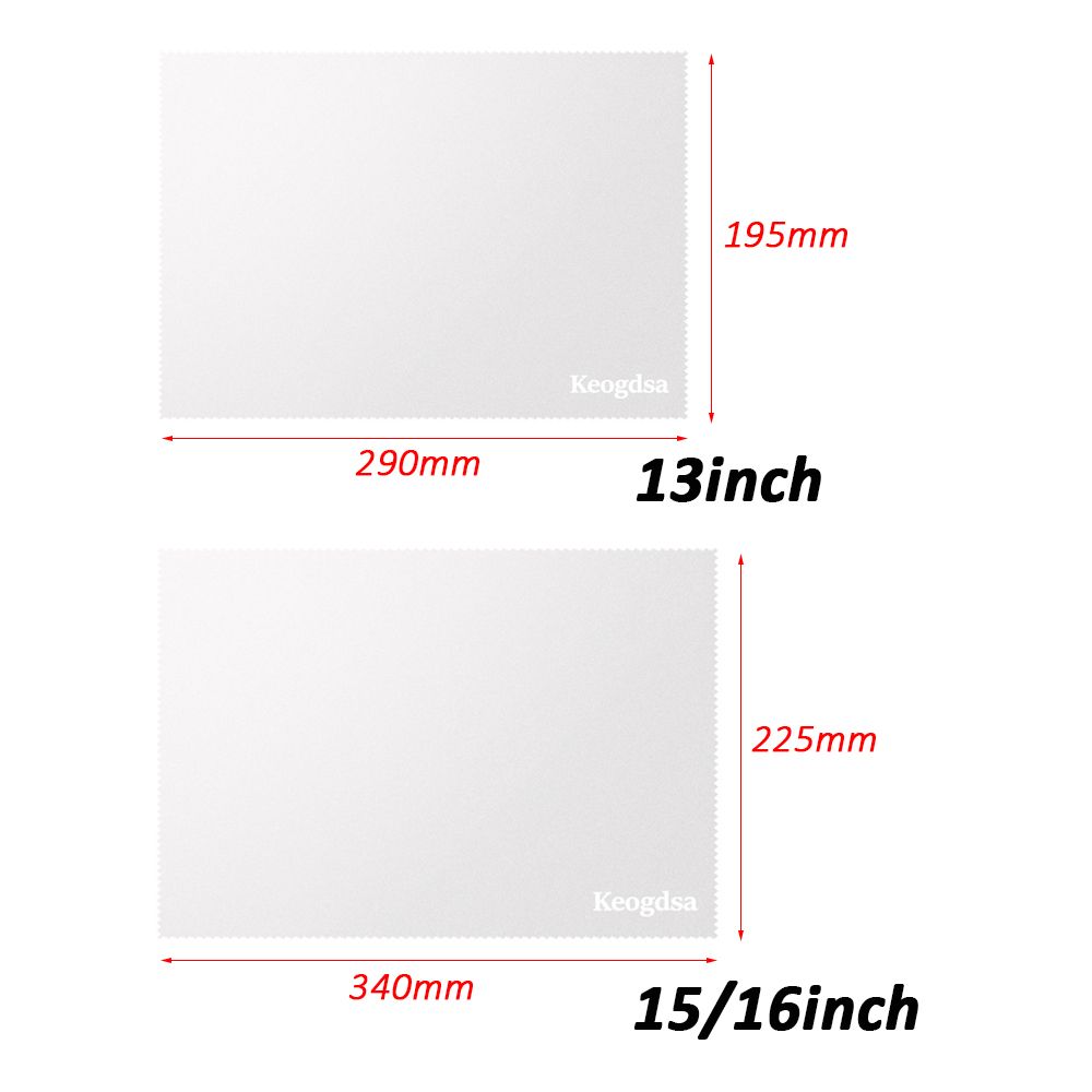 Microfiber Dustproof Protective Film Notebook Palm Keyboard Blanket Cover Laptop Screen Cleaning Cloth MacBook Pro 13/15/16 Inch