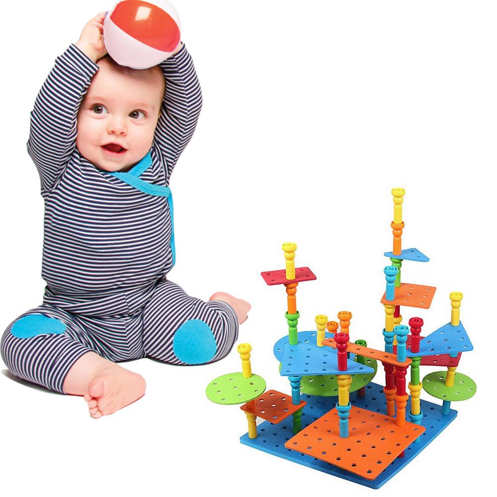 Småbarnsindlæringslegetøj små neglebrætlegetøj egnet til småbørn drenge og piger legetøj farveklassificering småbørnsspil