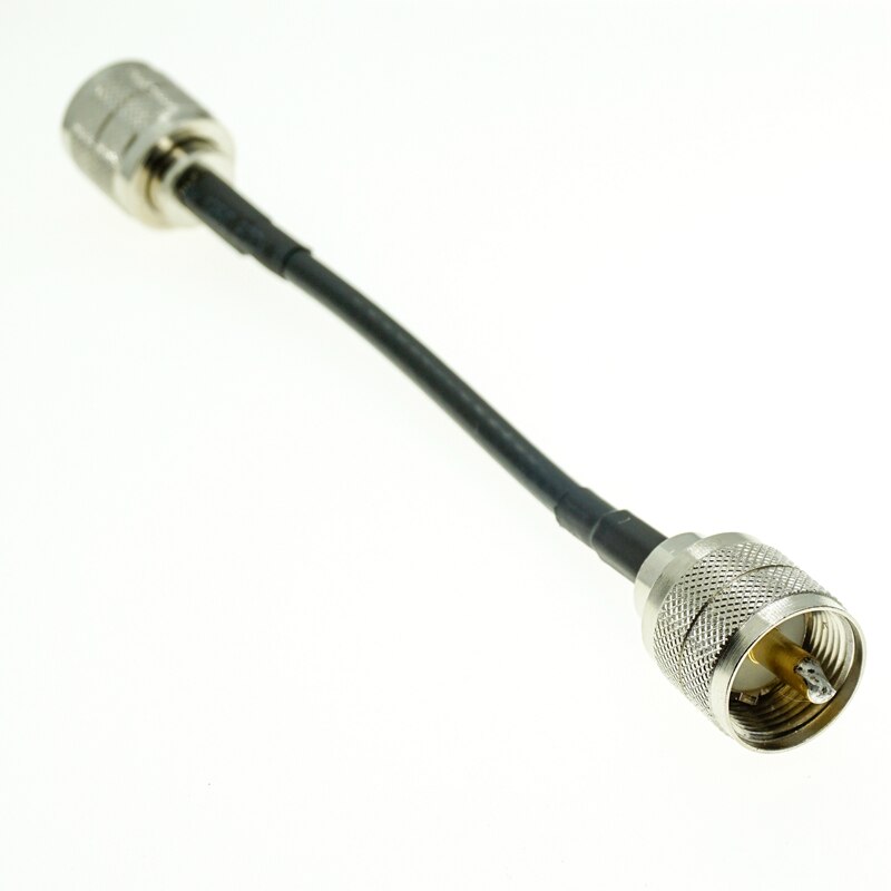 Connecteur de prise PL-259 RF coaxial Nicartail Jumper câble d'extension d'antenne 50cm 1M 5 mètres RG58 UHF mâle à UHF mâle PL259