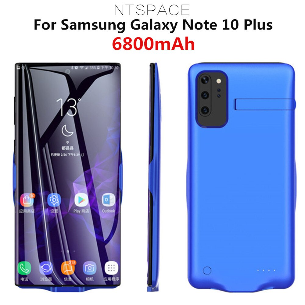 Fundas de batería externa de 6800mAh para Samsung Galaxy Note 10 Plus, fundas de Banco de energía de respaldo ultradelgadas para Samsung Note 10, funda de energía