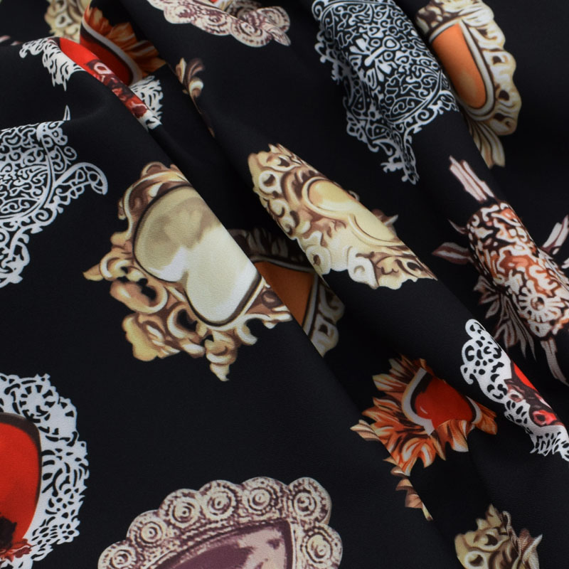 ! tela de raso elástica de gemas rojas para vestido de verano, telas de tela para vestidos de metros, tissu au metres, tejido tela, tela shabby chic