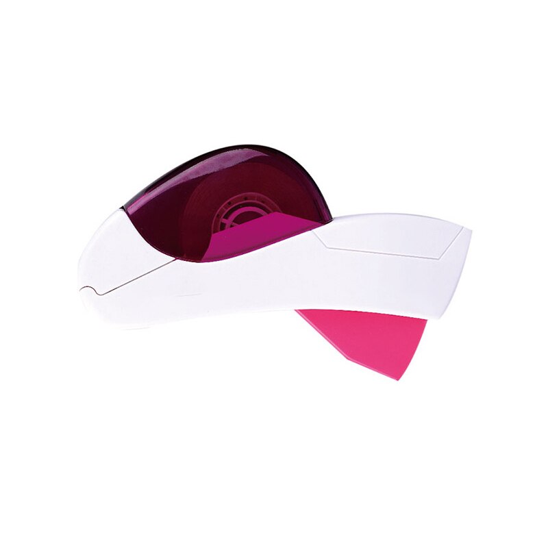 Auto Tape Dispenser Well Hand-Held Tape Dispenser Cutter Pink And Grey Safe Smooth Convenient Not Easy To Rust: pink