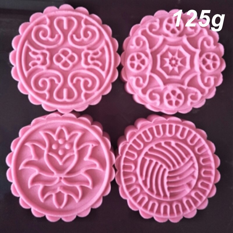 Moule à gâteau en forme de lune, 75g, 100g, 125g, outils de pâtisserie ronde pression manuelle, moule à gâteau en forme de lune en option 1 ensemble: HY14