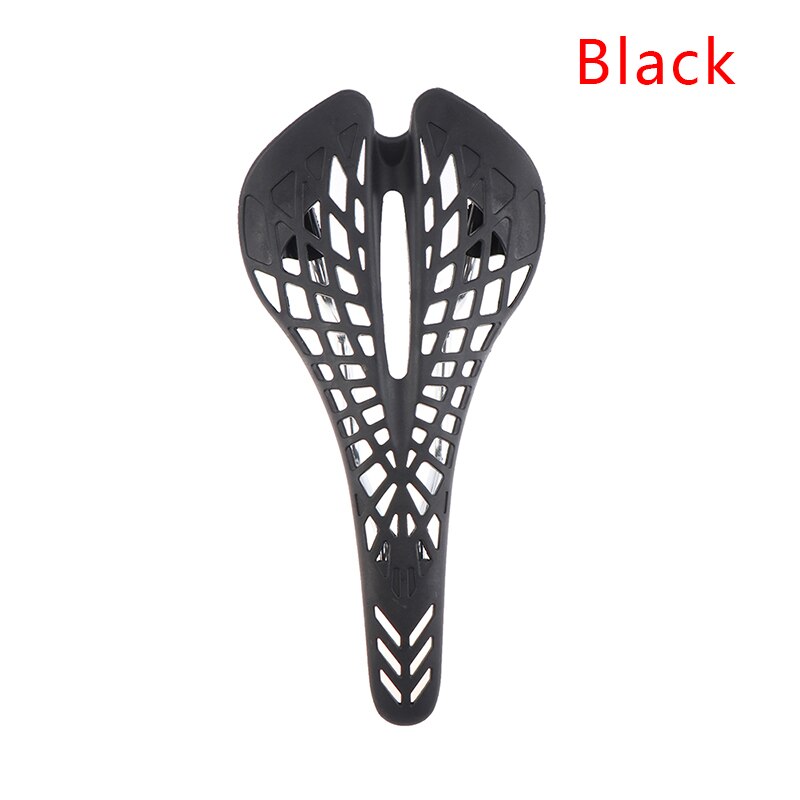 1 stuk mtb outdoor fietsen ultralicht schokabsorberend mountainbike zadelkussen fiets dead coaster zadel spinnenweb kussen: Zwart