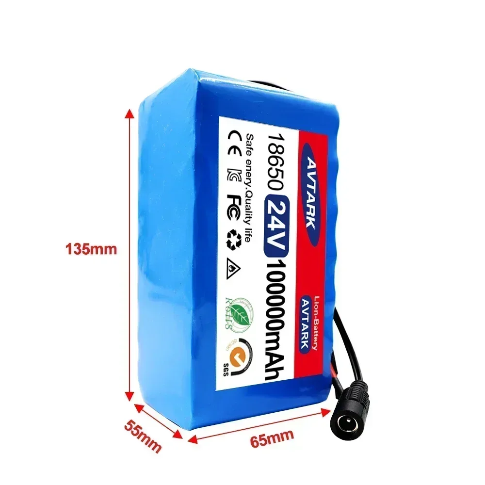 24V 18650 7S3P 100000mAh Rechargeable Batteries 24V Lithium Battery Wheelchair Battery 7s3p Battery Pack for Bicycle