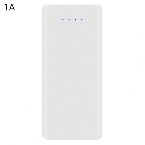 High 8x18650 Portable Charger Case Lightweight Portable Charger Case Multiple Circuit Protection for Cell Phone:  White 1