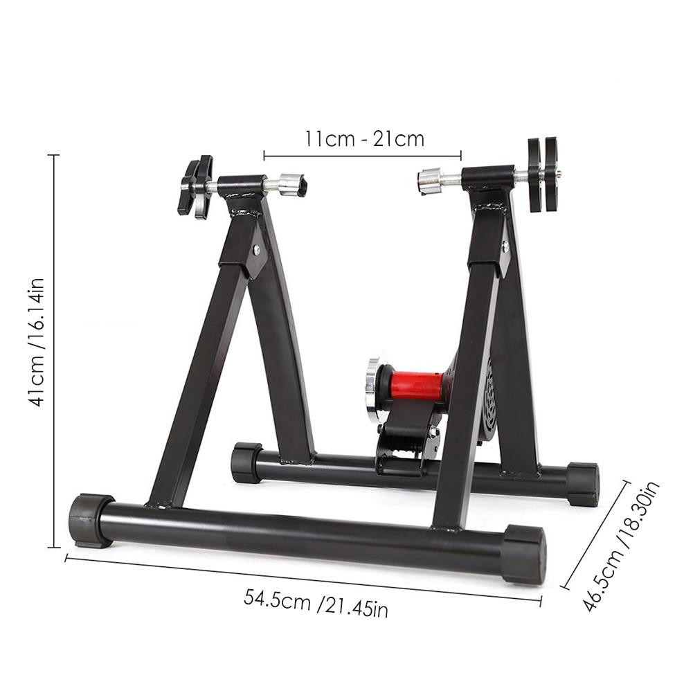 Foldable Bicycle Training Platfor 5 Levels Resistance Adjustable Cycling Trainer Roller Road Fitness Station For Indoor Exercise