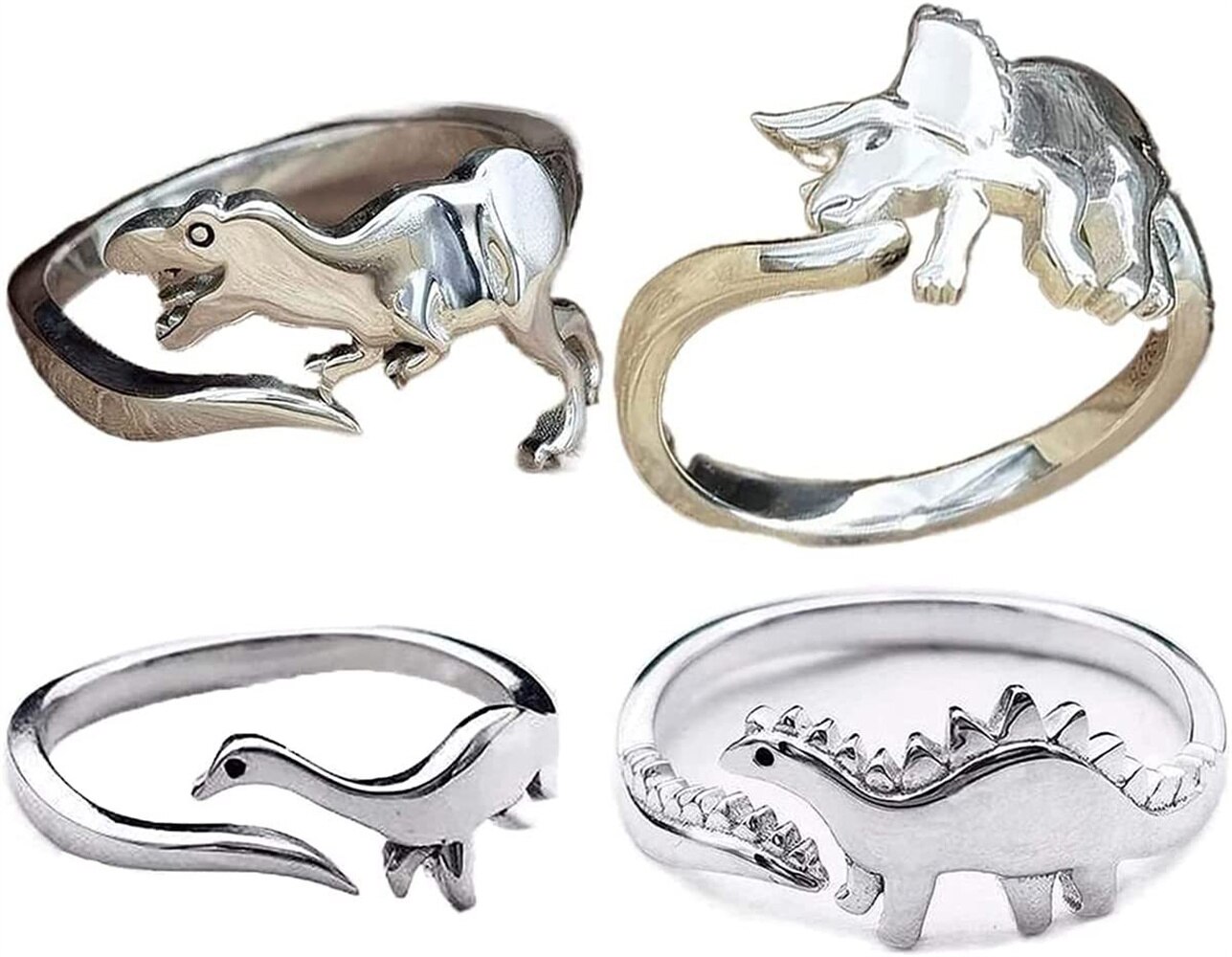 Mooie Prachtige Verscheidenheid Van Dinosaurus Vorm Ring Sieraden Vrouwen Party Eenvoudige Honderd Bijpassende Accessoires