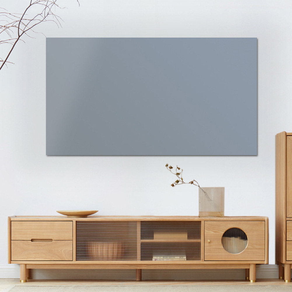 4k hd portable foldable projector screens, 16/9 home theater movie screens + stickers, bedroom anti-light reflective projection curtain