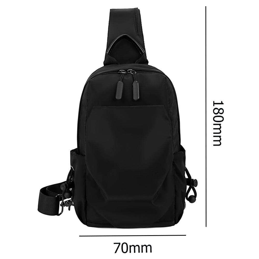 Moda Bolsa de Ombro Sling Peito Sports Bolsa Crossbody Para Mulheres Dos Homens da Lona Pacote de Carregamento USB 2020 Peito Sacos de Cintura Cinto pack