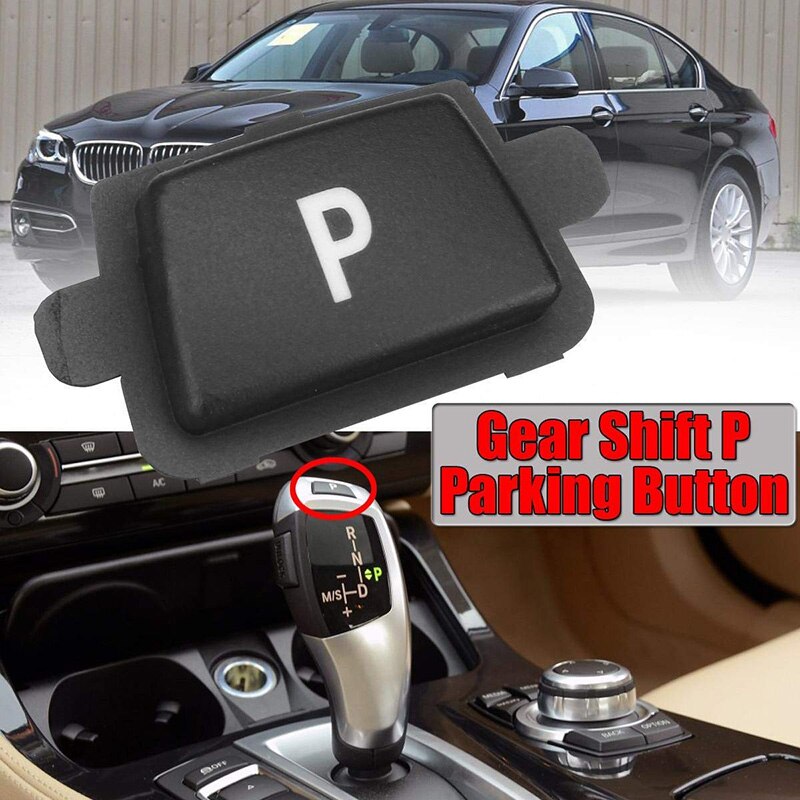 Electronic E Car Gear Shift Brake P Parking Button Cover Replacement Part for BMW 3/5/7 Series X3 X4 X5 X6: Default Title
