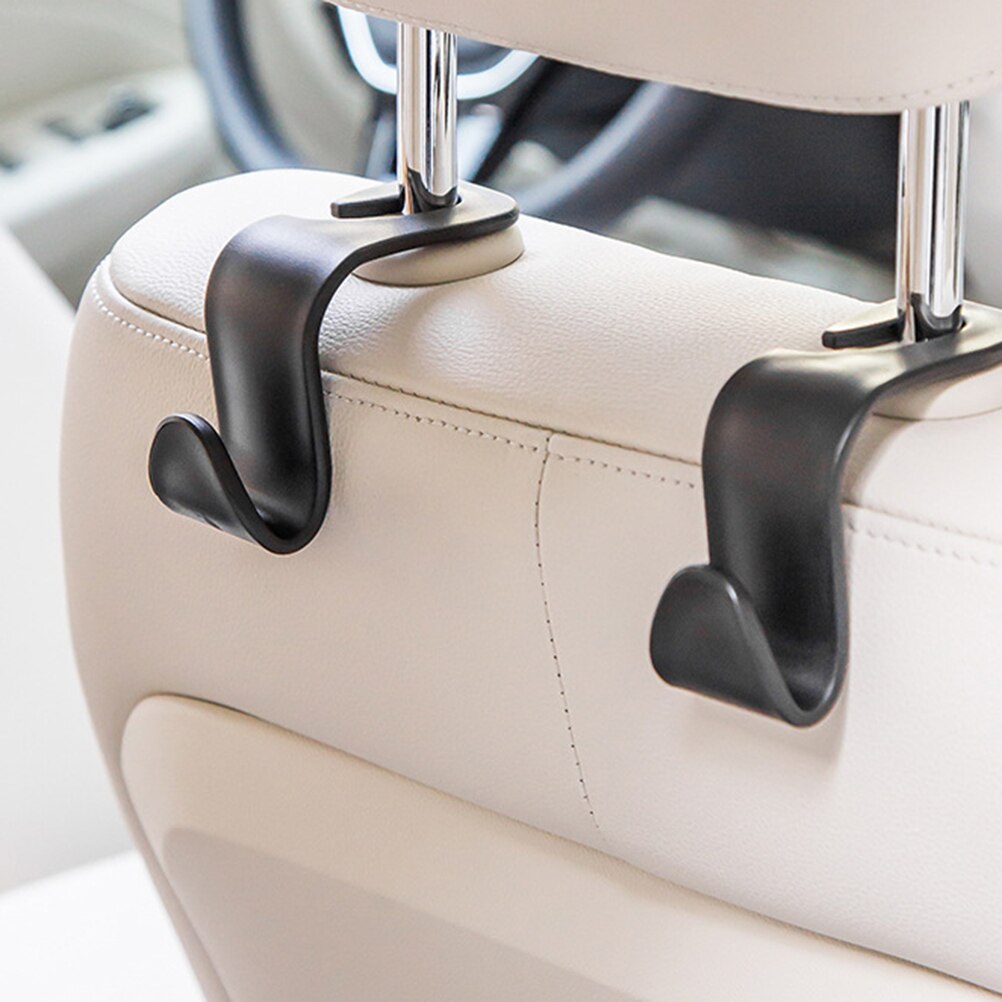 Ganchos para colgar bolsas de tela, reposacabezas oculto, gancho de almacenamiento para asiento trasero del hogar, accesorios para coche, 2 uds.