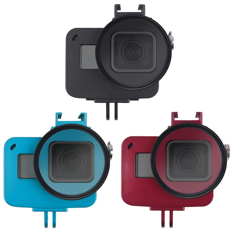 Aluminium Frame Case Lens Protector Housing Shell for GoPro HERO 7/ 6/5 Hard Protective Cage Case Shell