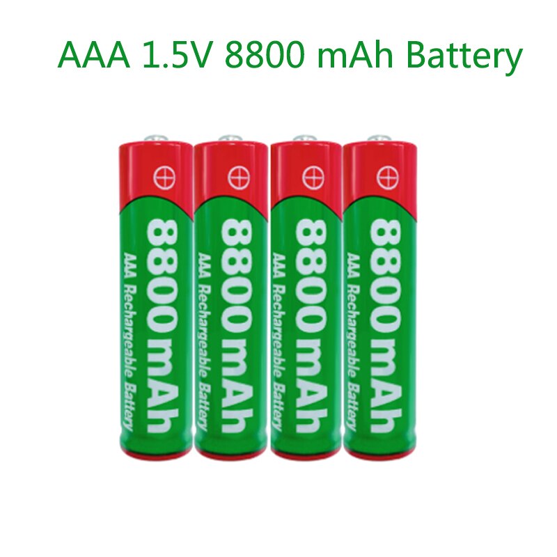 2021New1.5V AAA rechargeable battery 8800mAh AAA 1.5V Alkaline Rechargeable battery for led light toy MP3