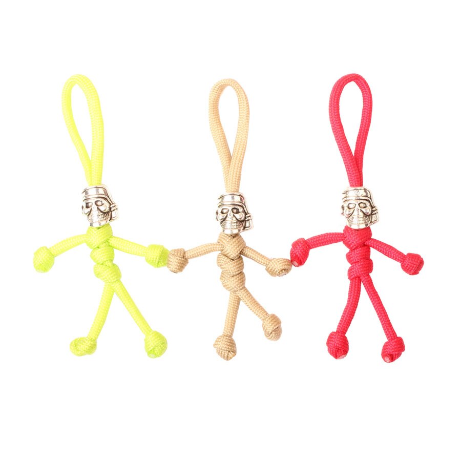 Campingsky paracord rep nyckelring utomhus camping överlevnad utrustning fallskärm sladd pirat nyckelring ring camping verktyg