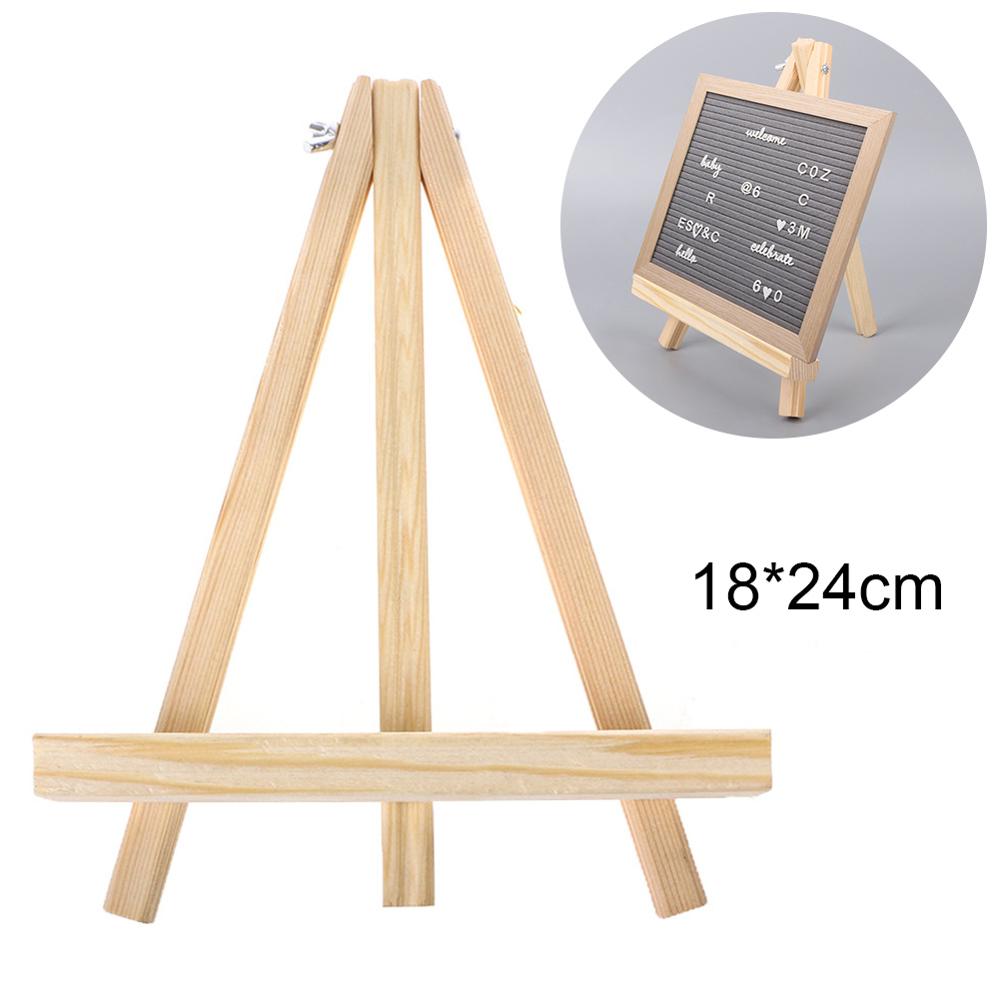 Mini Wood Display Easel Tripod Structure Desktop Holder Rack for Photo Cards Memorandum