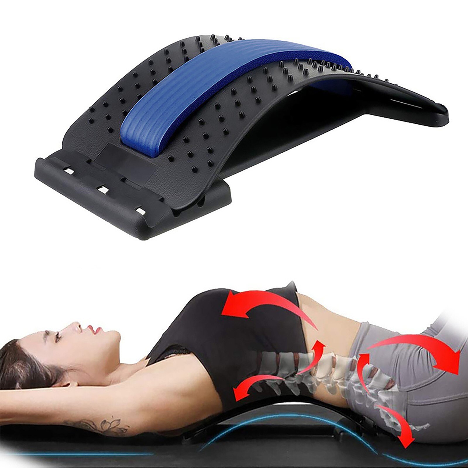 Multi-Level Terug Stretching Apparaat Om Juiste Cervicale En Lumbale Wervelkolom Taille Fitness Apparaat Rugmassage Magic Apparatuur Boards