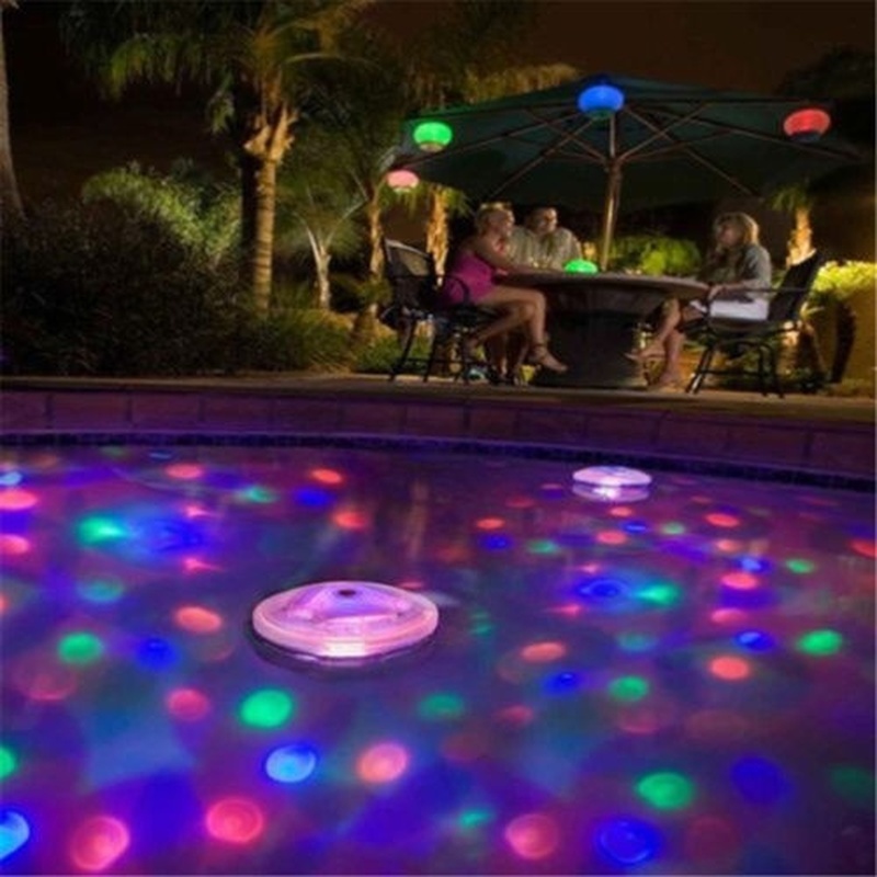 Floating Swimming Pool Light Underwater RGB LED Disco Light WaterProof
