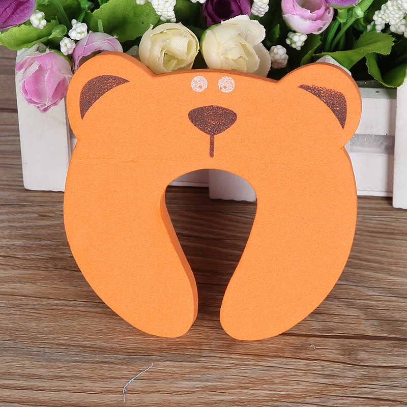 5Pcs/Lot Baby Safety Cute Animal Security Card Door Stopper Baby Newborn Care Child Lock