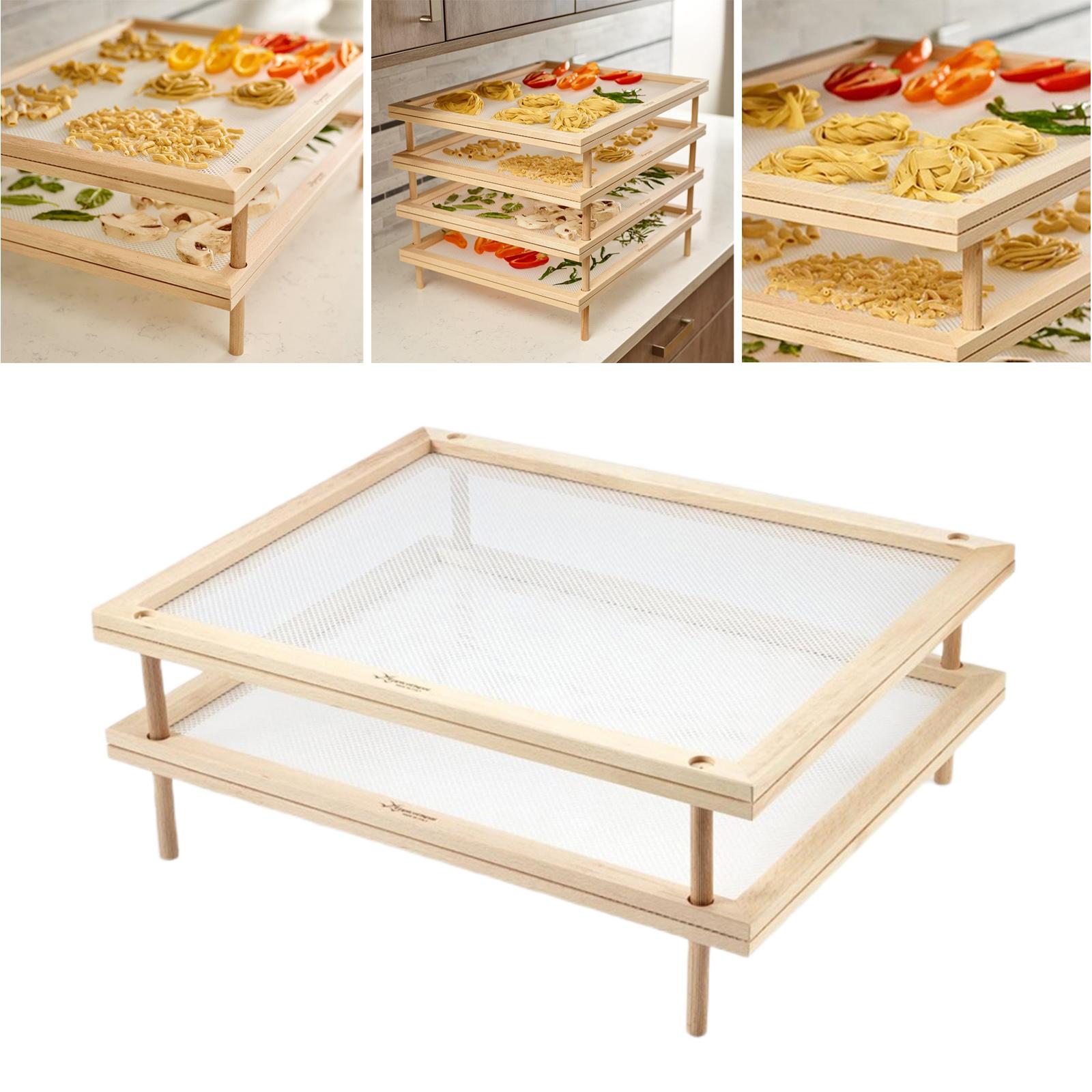 Houten Spaghetti Droogrek Dehydrator Voedsel Droger Voor Groente Vis