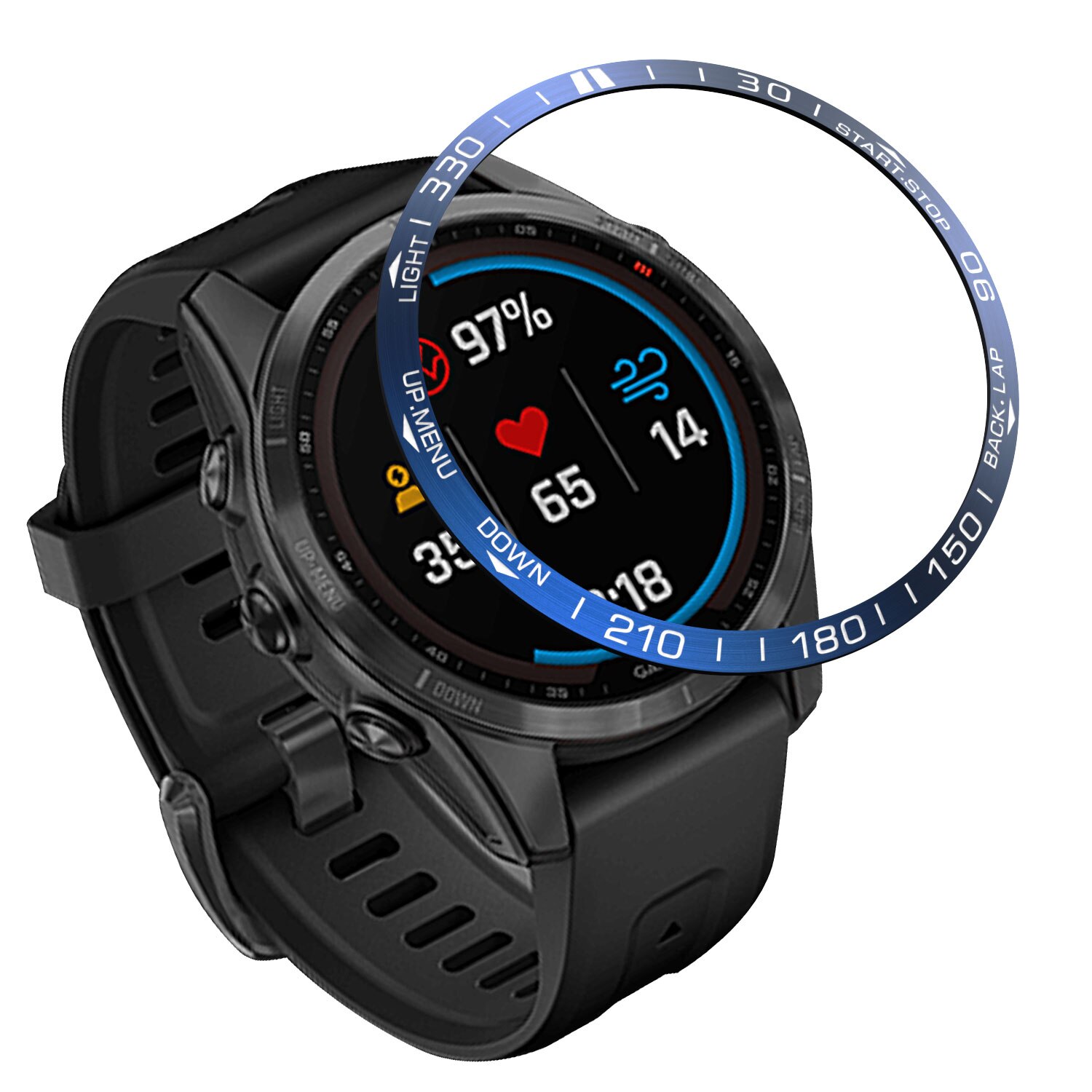 Voor Garmin Fenix 7 7S 7X Sapphire Bezel Ring Cover Rvs Bescherming Case Smart Horloge Sport Adhesive Case bumper Ring